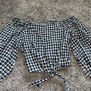 Off the Shoulder Long Sleeve Top